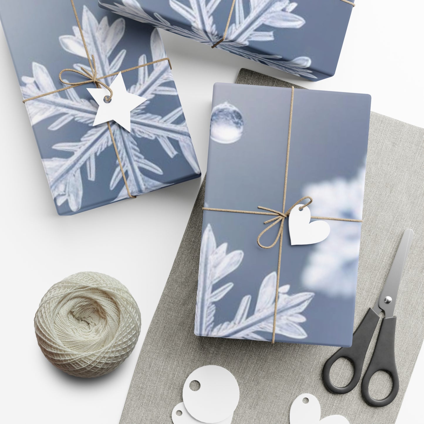Snowflake Winter Wonderland Holiday Gift Wrap | Wrapping Paper | Elegant Snowflakes Gift Wrap Paper