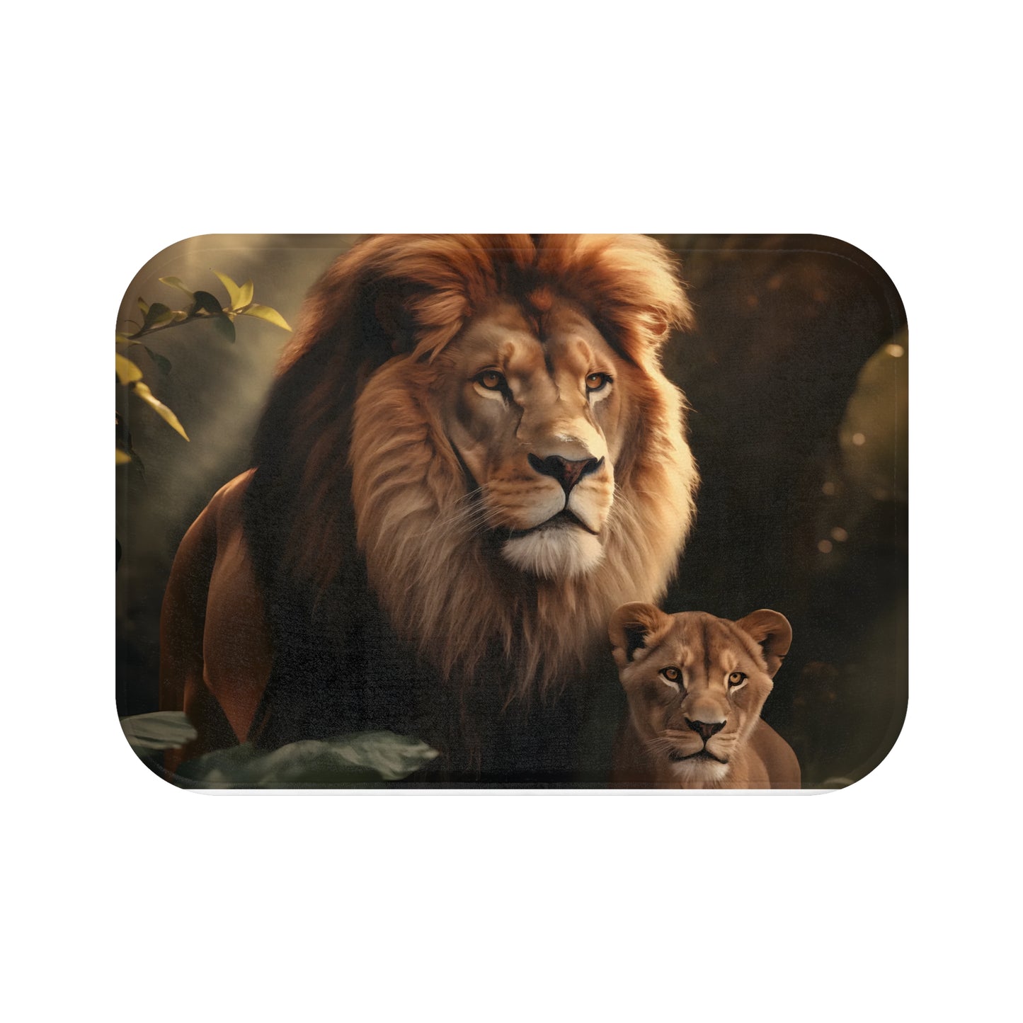 Lion and Cub Bath Mat
