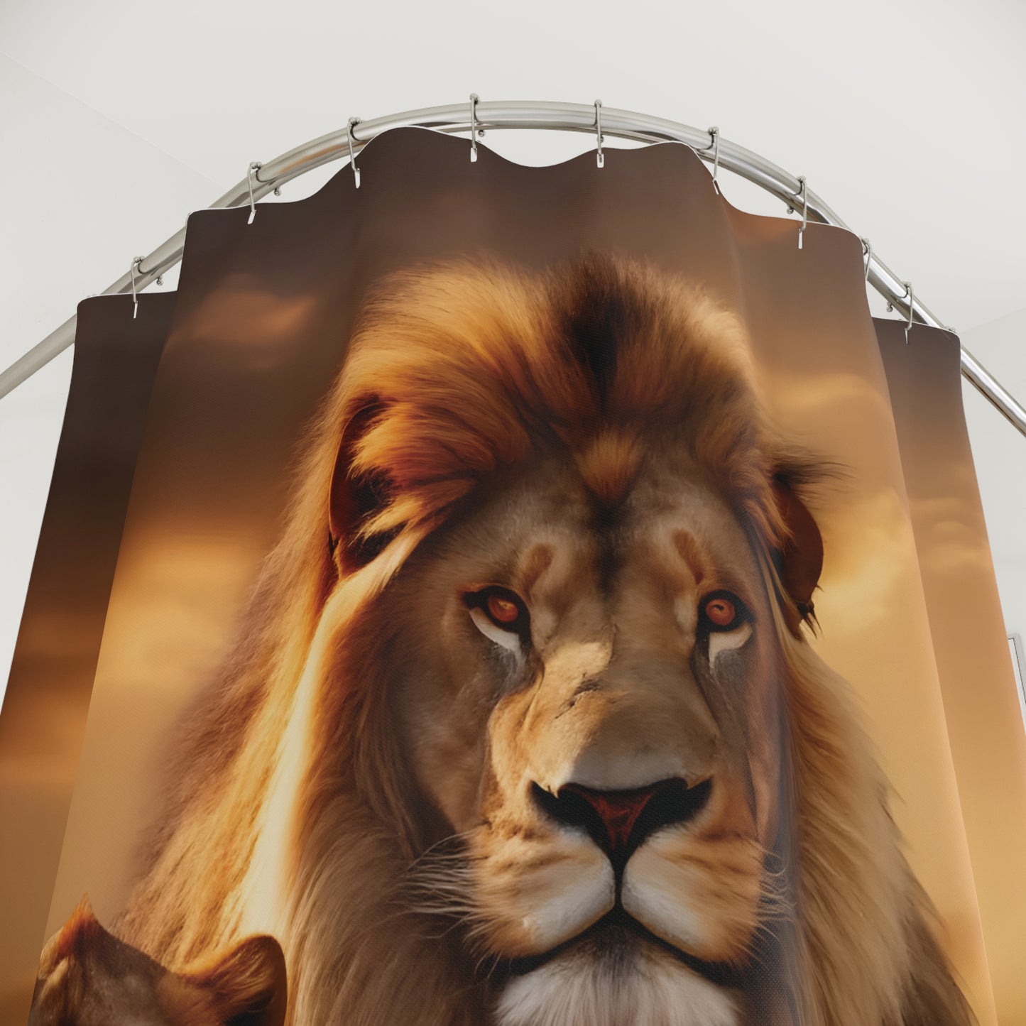 Golden Lion Shower Curtain