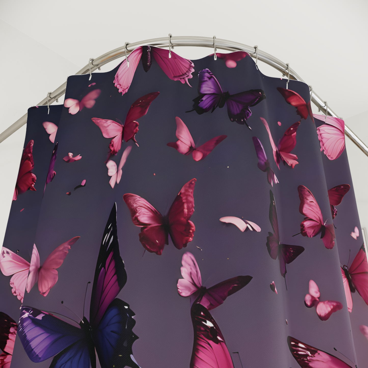 Butterfly Shower Curtain | Colorful & Whimsical Bathroom Decor