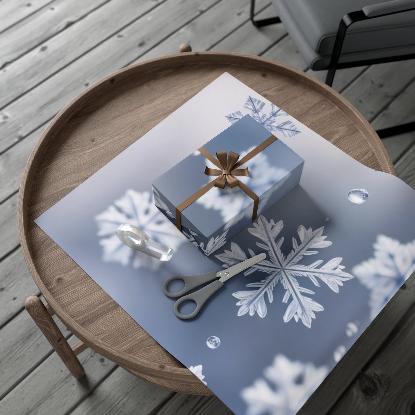 Snowflake Winter Wonderland Holiday Gift Wrap |  Wrapping Paper | Elegant Snowflakes Gift Wrap Paper