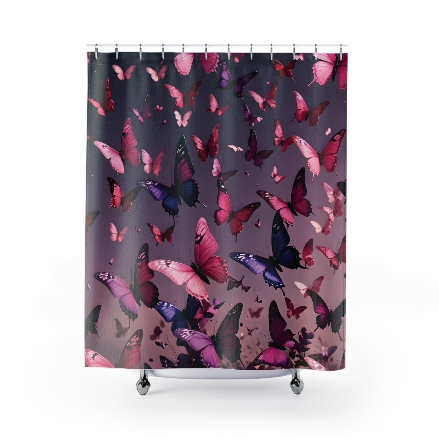 Butterfly Shower Curtain | Colorful & Whimsical Bathroom Decor