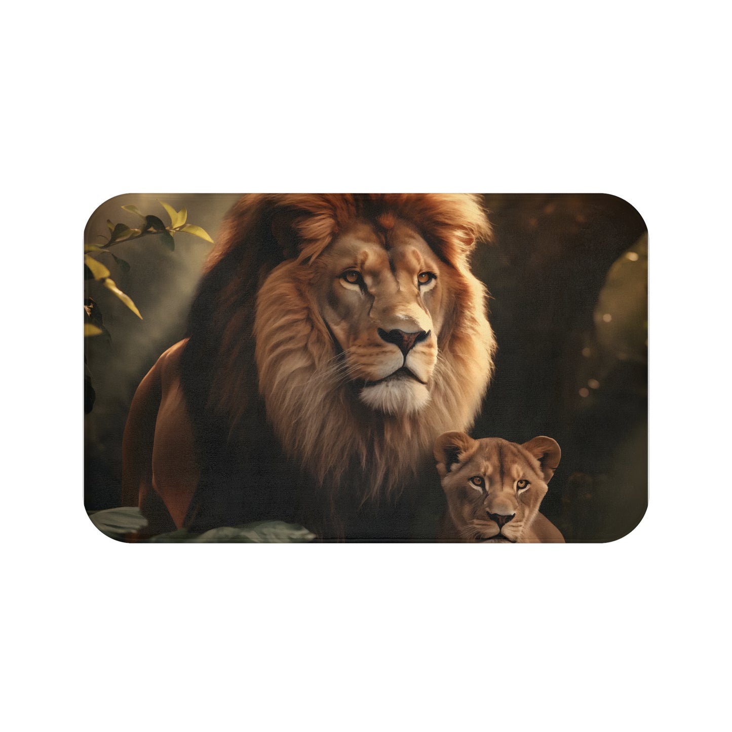 Lion and Cub Bath Mat