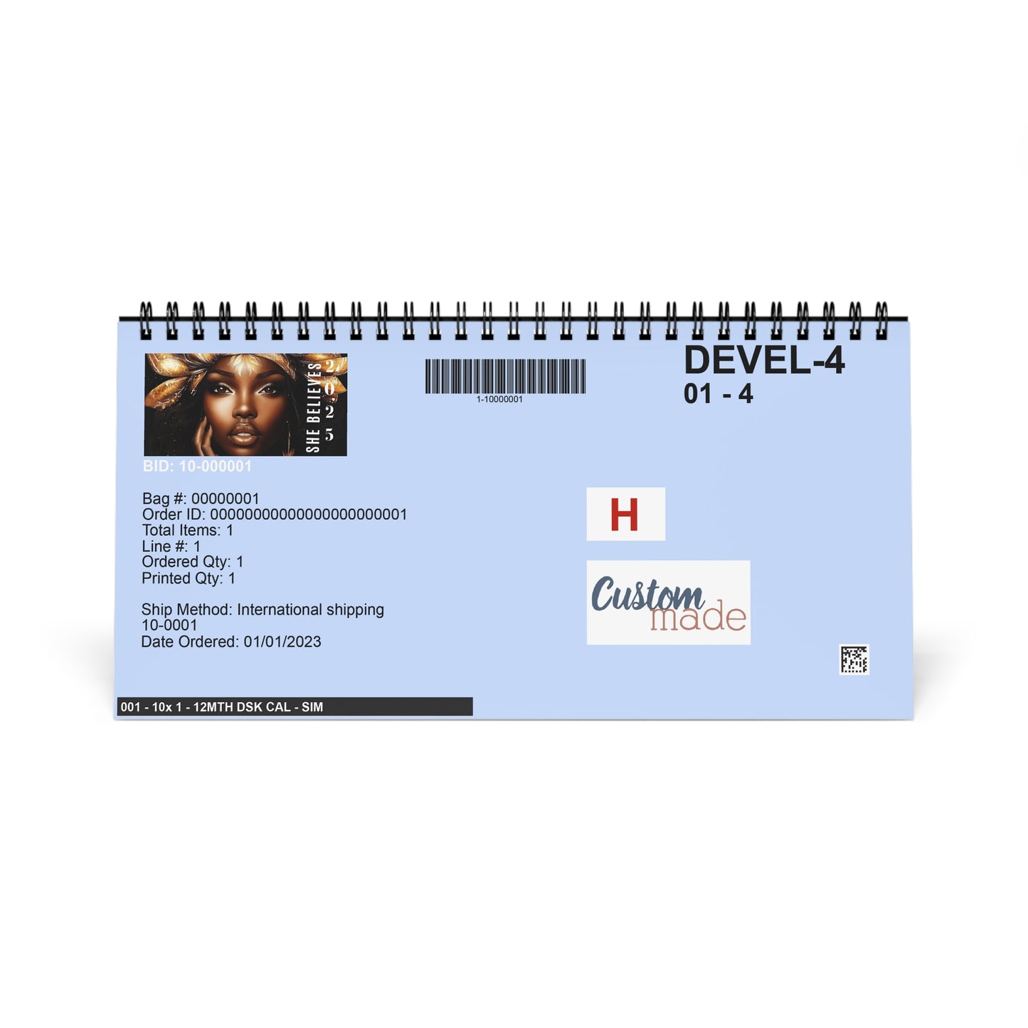 SHE BELIEVES Desktop Calendar 2025